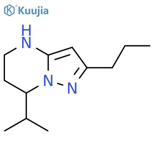 7-(propan-2-yl)-2-propyl-4H,5H,6H,7H-pyrazolo1,5-apyrimidine structure