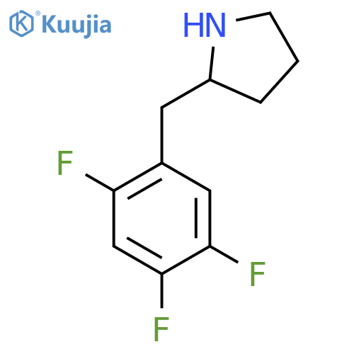 2-(2,4,5-trifluorophenyl)methylpyrrolidine structure