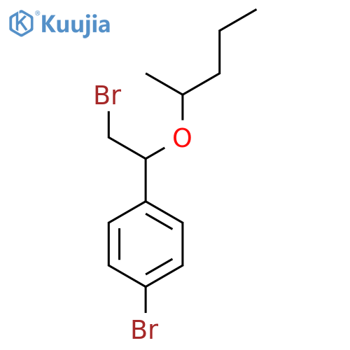 1-bromo-4-2-bromo-1-(pentan-2-yloxy)ethylbenzene structure