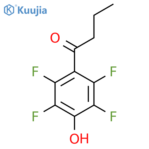 1-(2,3,5,6-tetrafluoro-4-hydroxyphenyl)butan-1-one structure