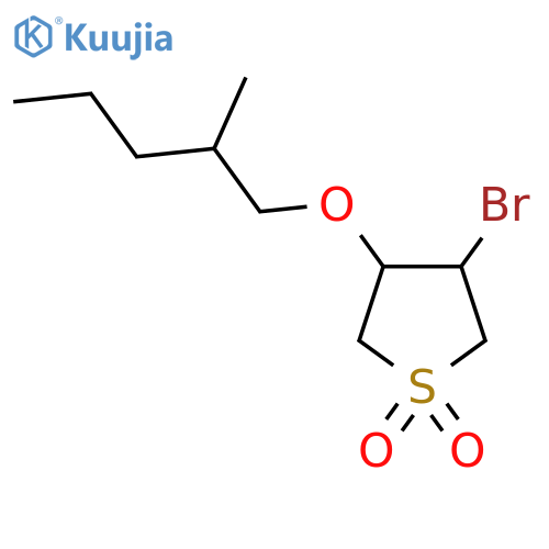 3-bromo-4-(2-methylpentyl)oxy-1lambda6-thiolane-1,1-dione structure