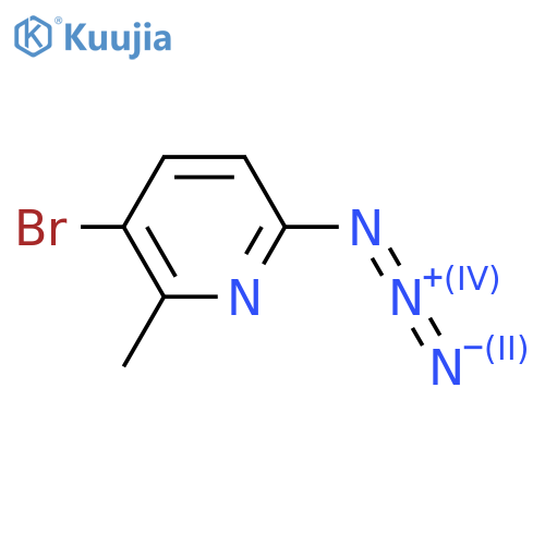 6-azido-3-bromo-2-methylpyridine structure