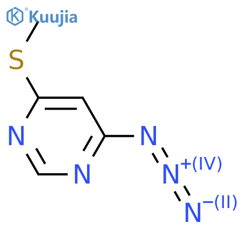 Pyrimidine, 4-azido-6-(methylthio)- structure
