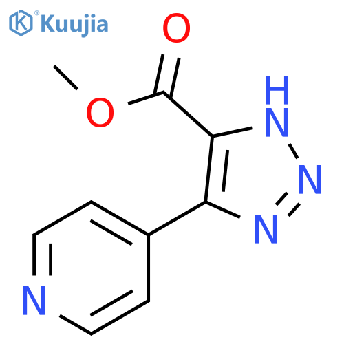 Methyl 5-(pyridin-4-yl)-1H-1,2,3-triazole-4-carboxylate structure