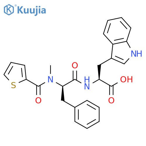 L-Tryptophan, N-[N-methyl-N-(2-thienylcarbonyl)-D-phenylalanyl]- structure