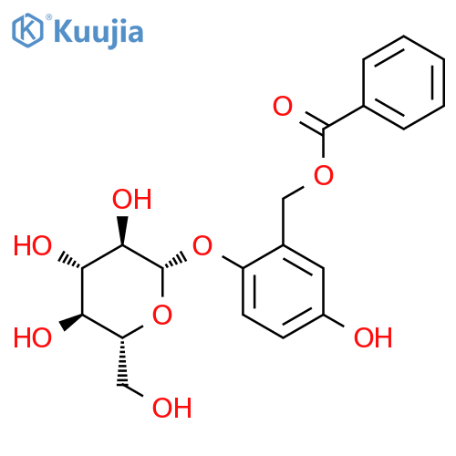 b-D-Glucopyranoside,2-[(benzoyloxy)methyl]-4-hydroxyphenyl structure