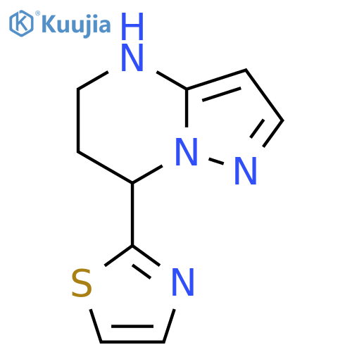 2-{4H,5H,6H,7H-pyrazolo1,5-apyrimidin-7-yl}-1,3-thiazole structure