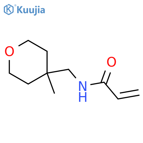N-(4-methyloxan-4-yl)methylprop-2-enamide structure