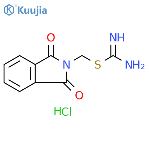 {(1,3-Dioxo-2,3-dihydro-1H-isoindol-2-yl)methylsulfanyl}methanimidamide Hydrochloride structure