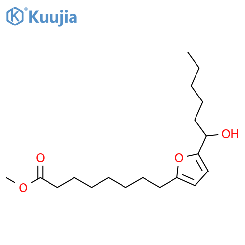 2-FURANOCTANOIC ACID, 5-(1-HYDROXYHEXYL)-, METHYL ESTER structure