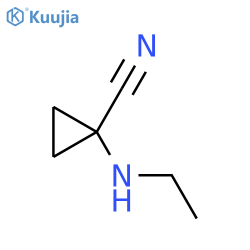 1-(Ethylamino)cyclopropane-1-carbonitrile structure