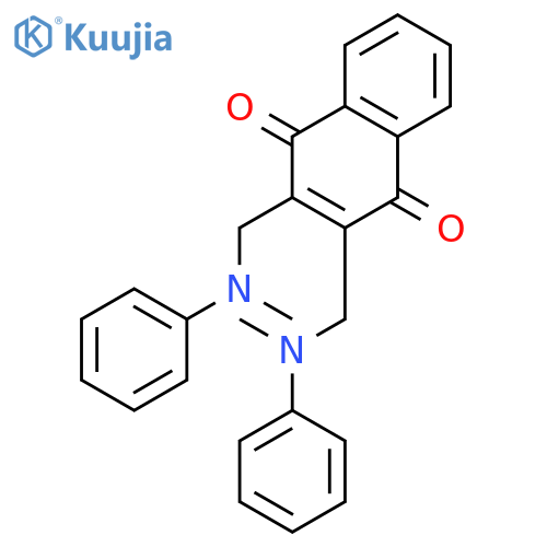 1,4-Naphthalenedione, 2,3-bis[(methylphenylamino)methyl]- structure