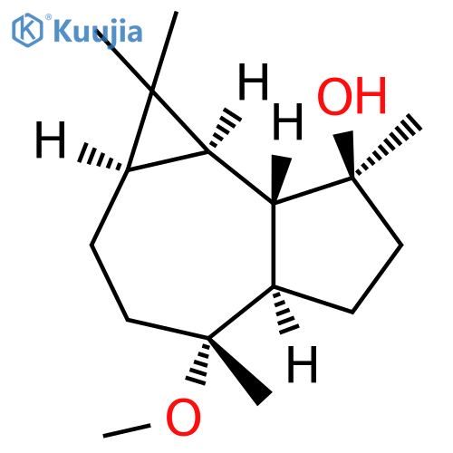 1H-Cycloprop[e]azulen-7-ol, decahydro-4-methoxy-1,1,4,7-tetramethyl-, (1aR,4R,4aR,7S,7aS,7bR)- structure