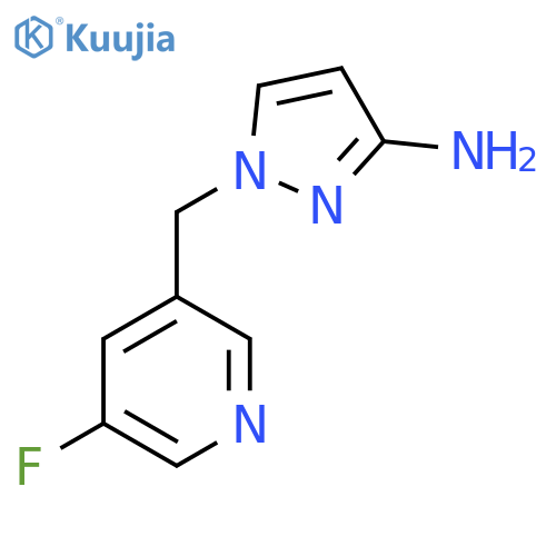 1-(5-fluoropyridin-3-yl)methyl-1H-pyrazol-3-amine structure