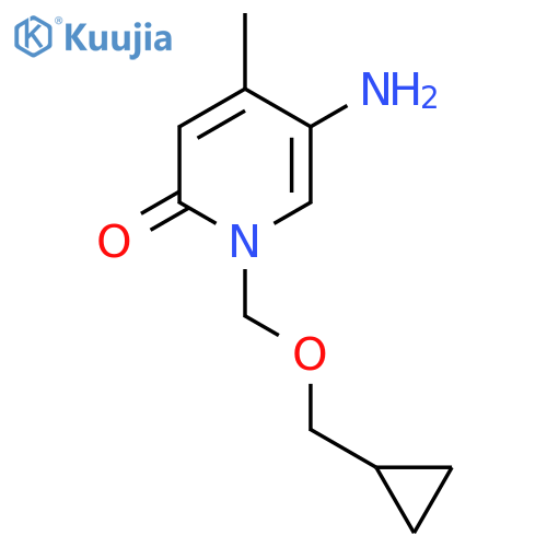 5-amino-1-(cyclopropylmethoxy)methyl-4-methyl-1,2-dihydropyridin-2-one structure