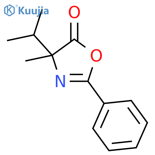 5(4H)-Oxazolone,  4-methyl-4-(1-methylethyl)-2-phenyl- structure