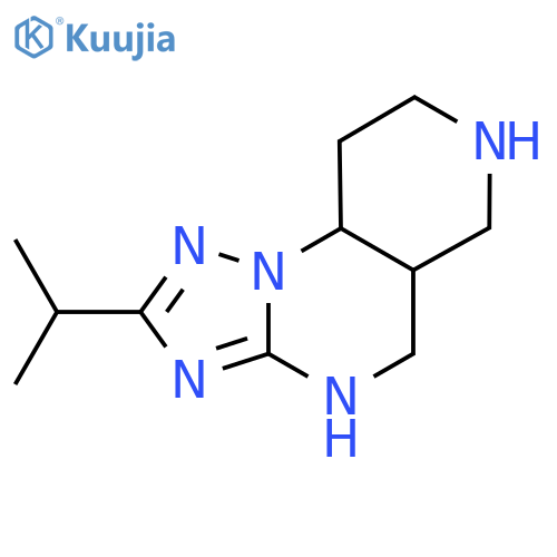 4-(propan-2-yl)-2,3,5,7,11-pentaazatricyclo7.4.0.0,2,6trideca-3,5-diene structure
