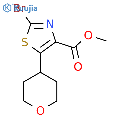 Methyl 2-bromo-5-(oxan-4-yl)-1,3-thiazole-4-carboxylate structure