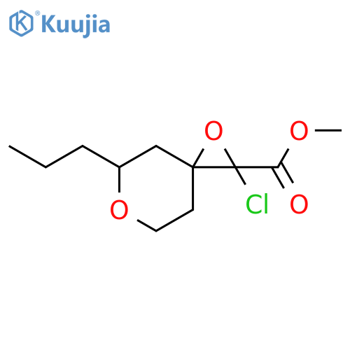 1,6-Dioxaspiro[2.5]octane-2-carboxylic acid, 2-chloro-5-propyl-, methyl ester structure