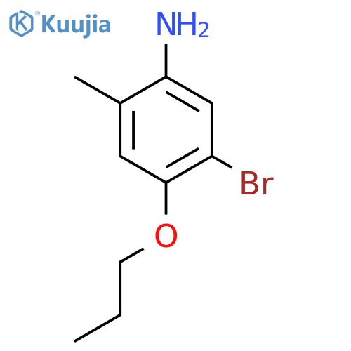 5-Bromo-2-methyl-4-propoxyaniline structure