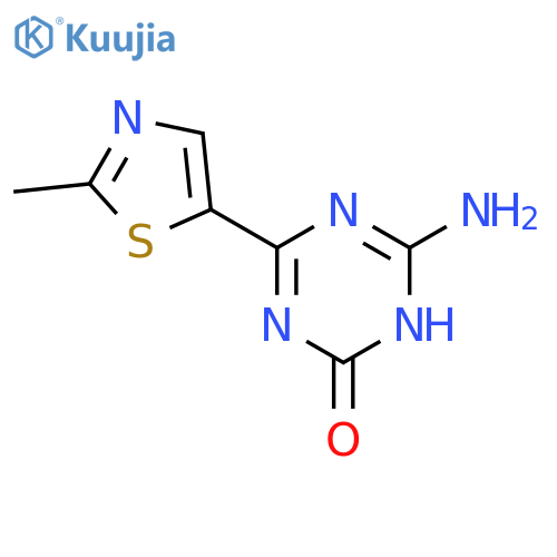 1,3,5-Triazin-2(1H)-one, 6-amino-4-(2-methyl-5-thiazolyl)- structure