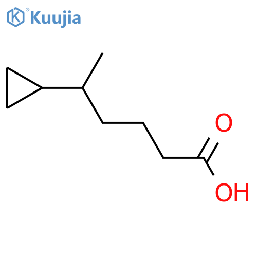 5-cyclopropylhexanoic acid structure