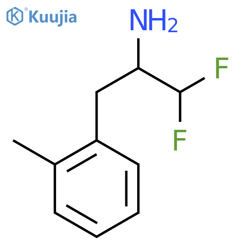 1,1-difluoro-3-(2-methylphenyl)propan-2-amine structure