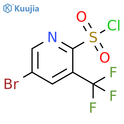 5-bromo-3-(trifluoromethyl)pyridine-2-sulfonyl chloride structure