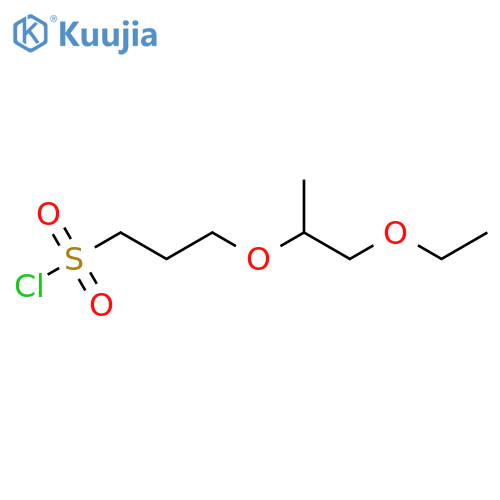 3-(1-ethoxypropan-2-yl)oxypropane-1-sulfonyl chloride structure