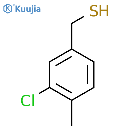 (3-Chloro-4-methylphenyl)methanethiol structure