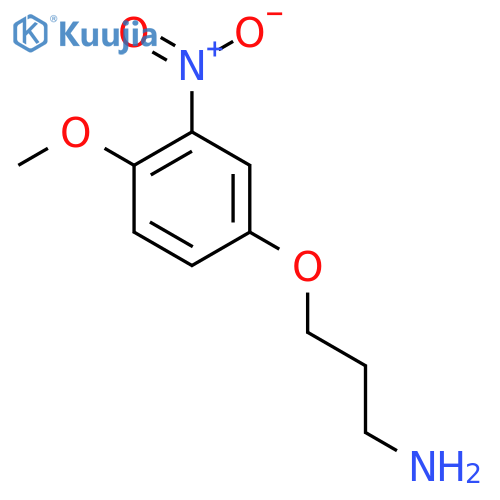 3-(4-methoxy-3-nitrophenoxy)propan-1-amine structure