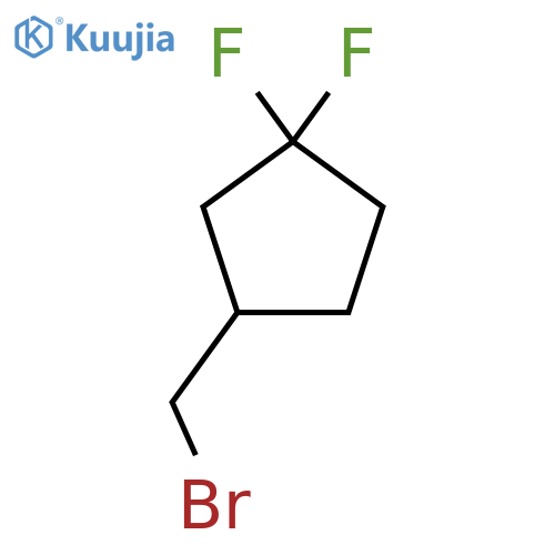 3-(Bromomethyl)-1,1-difluorocyclopentane structure
