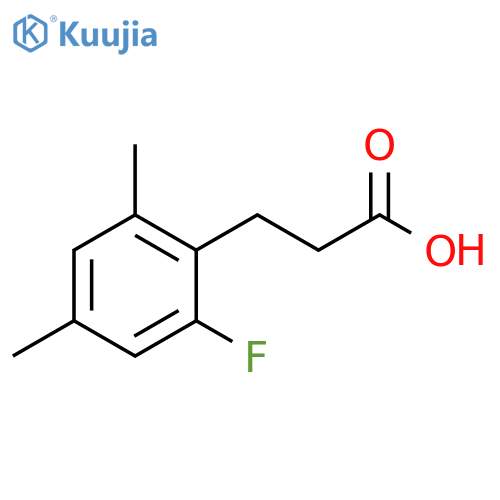 3-(2-fluoro-4,6-dimethylphenyl)propanoic acid structure