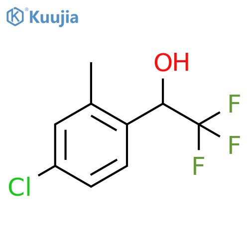 1-(4-chloro-2-methylphenyl)-2,2,2-trifluoroethan-1-ol structure