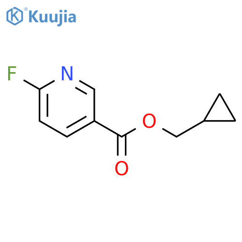 cyclopropylmethyl 6-fluoropyridine-3-carboxylate structure