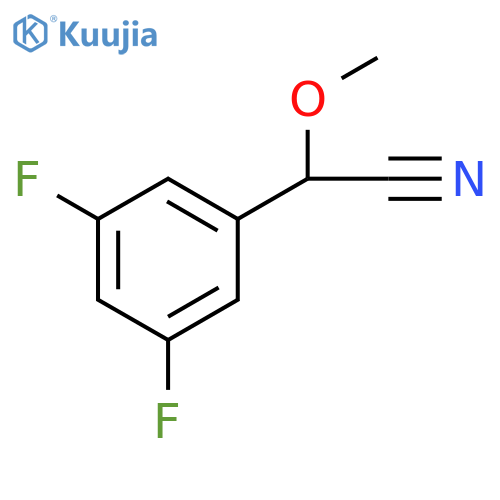 2-(3,5-difluorophenyl)-2-methoxyacetonitrile structure