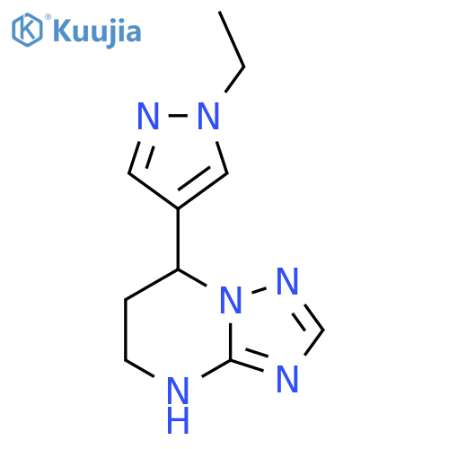 1-ethyl-4-{4H,5H,6H,7H-1,2,4triazolo1,5-apyrimidin-7-yl}-1H-pyrazole structure