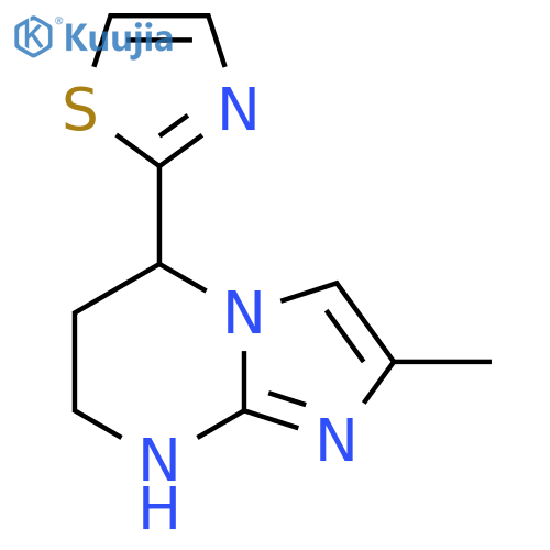 2-{2-methyl-5H,6H,7H,8H-imidazo1,2-apyrimidin-5-yl}-1,3-thiazole structure