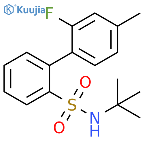 [1,1'-Biphenyl]-2-sulfonamide, N-(1,1-dimethylethyl)-2'-fluoro-4'-methyl- structure