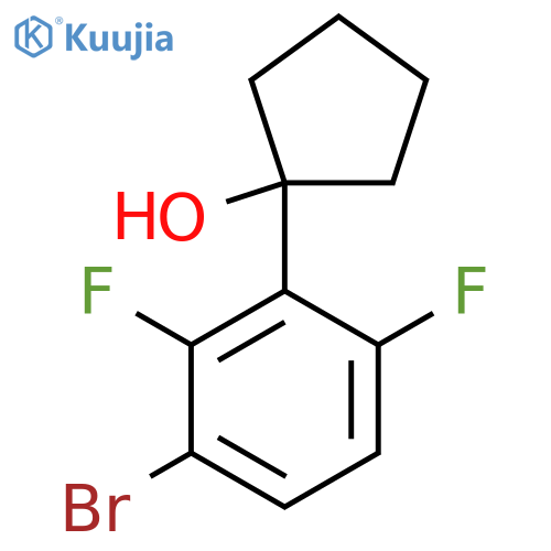 1-(3-Bromo-2,6-difluorophenyl)cyclopentanol structure