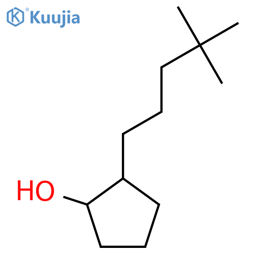 2-(4,4-dimethylpentyl)cyclopentan-1-ol structure