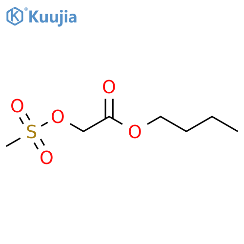 Acetic acid, 2-[(methylsulfonyl)oxy]-, butyl ester structure
