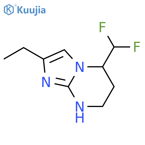 5-(difluoromethyl)-2-ethyl-5H,6H,7H,8H-imidazo1,2-apyrimidine structure
