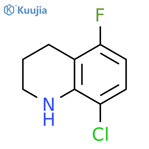 8-chloro-5-fluoro-1,2,3,4-tetrahydroquinoline structure