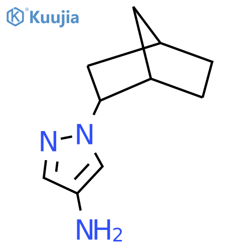 1-{bicyclo2.2.1heptan-2-yl}-1H-pyrazol-4-amine structure