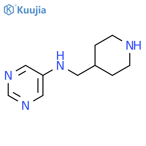N-(4-Piperidylmethyl)pyrimidin-5-amine structure