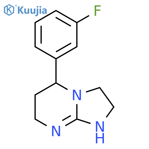 5-(3-fluorophenyl)-2H,3H,5H,6H,7H,8H-imidazo1,2-apyrimidine structure