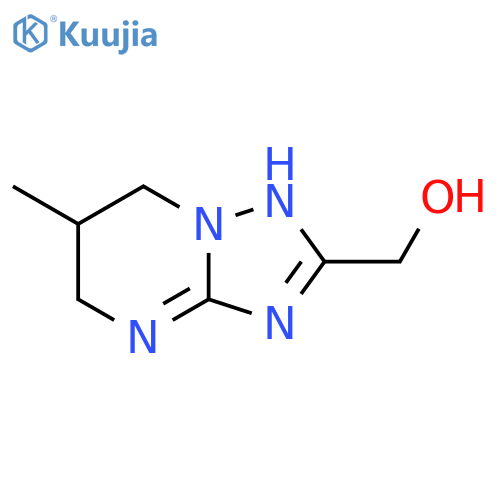 {6-methyl-4H,5H,6H,7H-1,2,4triazolo1,5-apyrimidin-2-yl}methanol structure
