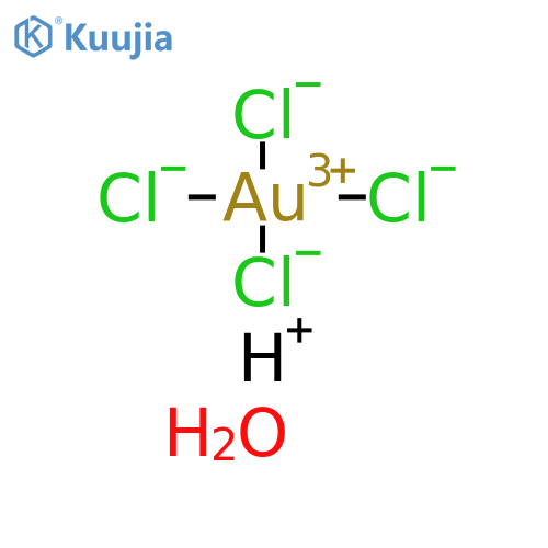 Gold(III) chloride trihydrate structure