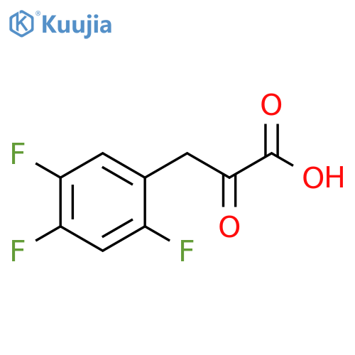 2-oxo-3-(2,4,5-trifluorophenyl)propanoic acid structure